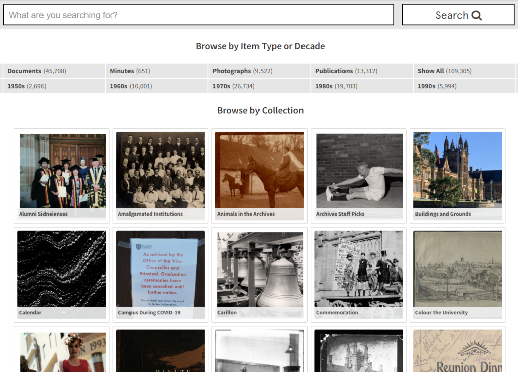 Screenshot of Homepage